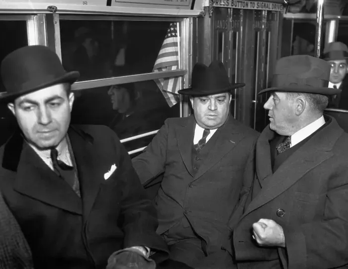 Framed Print : Fiorello LaGuardia Officiating New Bus Line Framed Print : Fiorello LaGuardia Officiating New Bus Line