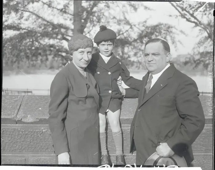 Framed Print : Fiorello LaGuardia with Wife and Daughter Framed Print : Fiorello LaGuardia with Wife and Daughter