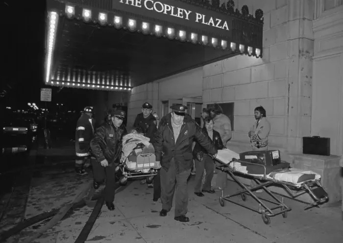 Framed Print : Fire at the Copley Plaza Hotel Framed Print : Fire at the Copley Plaza Hotel