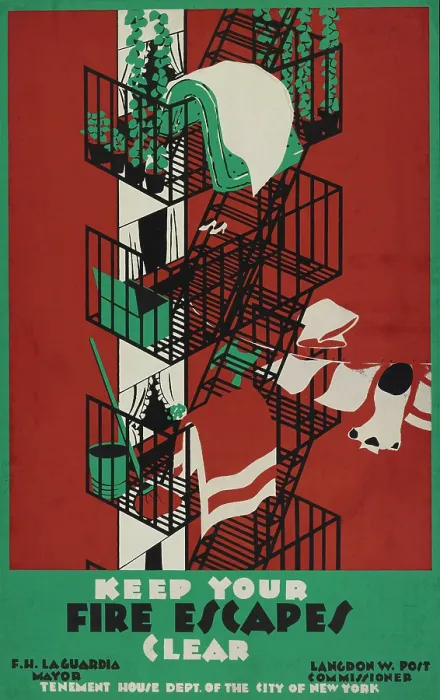 Framed Print : Keep your fire escapes clear Framed Print : Keep your fire escapes clear