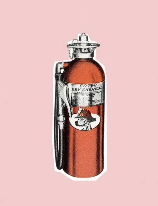 Framed Print : Fire extinguisher