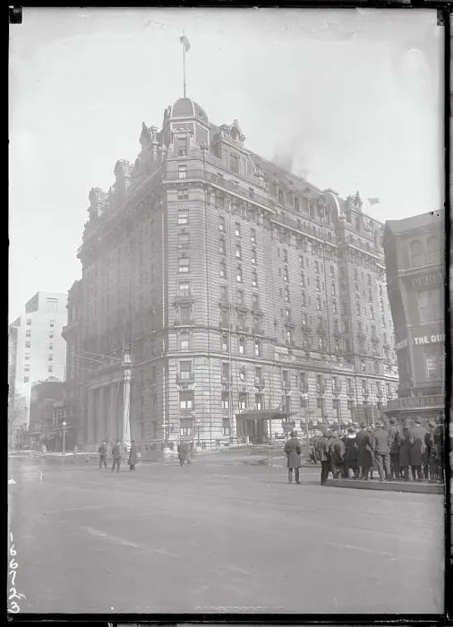 Framed Print : Fire in New Willard Hotel