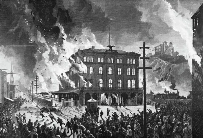 Framed Print : Fire During Railway Strike Framed Print : Fire During Railway Strike