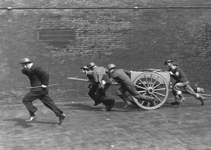 Framed Print : Fire Squad In Action Framed Print : Fire Squad In Action