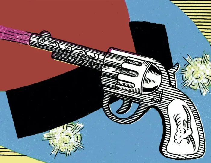 Framed Print : Fired Handgun Framed Print : Fired Handgun