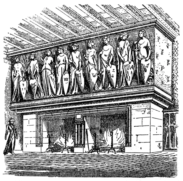 Framed Print : Fireplace in ChAteau de Coucy Framed Print : Fireplace in ChAteau de Coucy