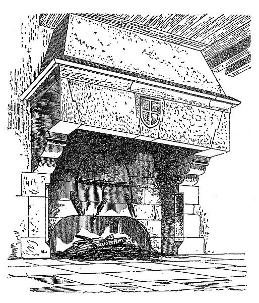 Fireplace from XIII century