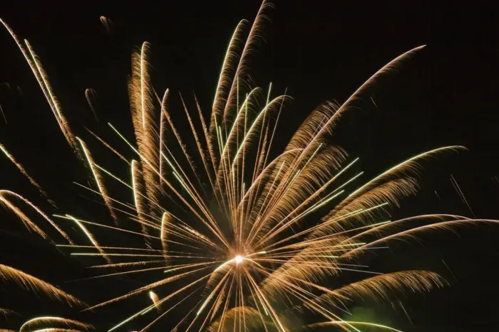 Framed Print : Fireworks, Laval, Quebec, Canada
