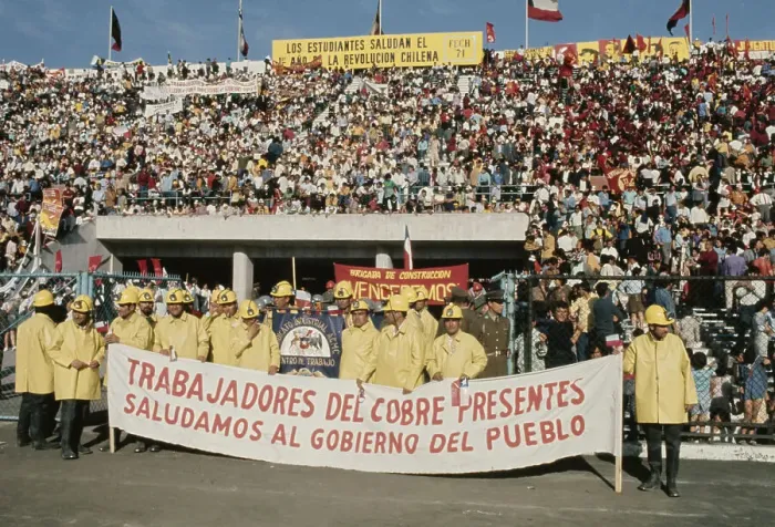 Framed Print : First Anniversary Of Salvador Allende's Presidency