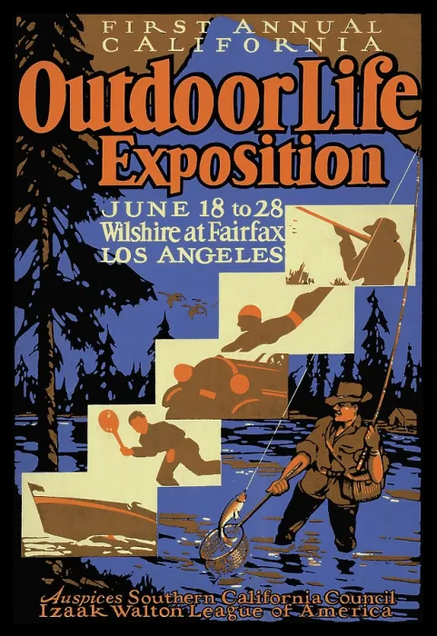 Framed Print : First Annual California Outdoor Life Exposition Framed Print : First Annual California Outdoor Life Exposition