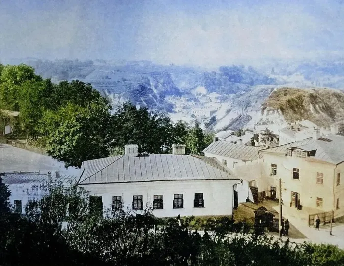 Framed Print : One of the first autotypes from Mont San Andre in Kiev, Ukraine, 1884, Historic, digitally restored reproduction of an original 19th century master, exact original date unknown Framed Print : One of the first autotypes from Mont San Andre in Kiev, Ukraine, 1884, Historic, digitally restored reproduction of an original 19th century master, exact original date unknown