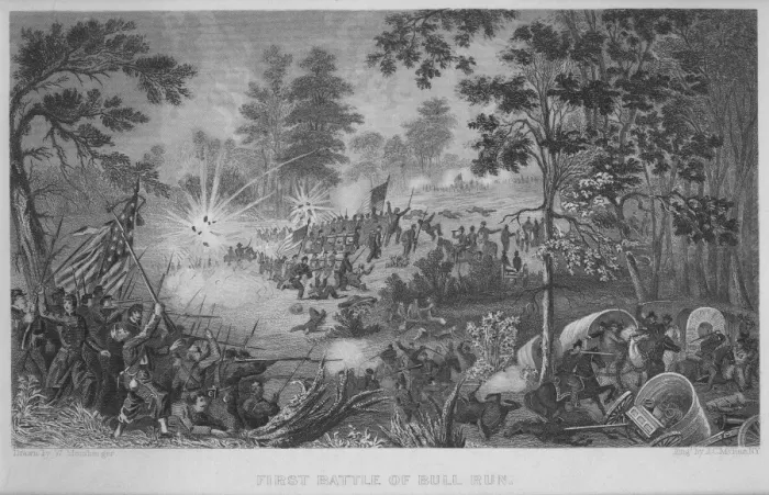 Framed Print : First Battle of Bull Run Framed Print : First Battle of Bull Run