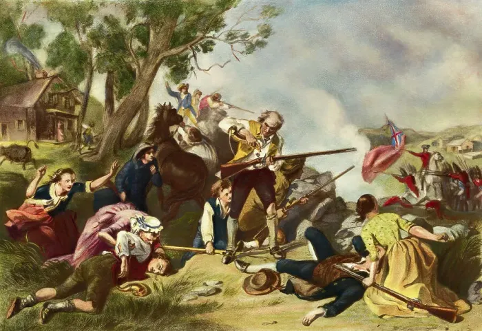 Framed Print : First Blow for Liberty by Felix Octavius Carr Darley Framed Print : First Blow for Liberty by Felix Octavius Carr Darley