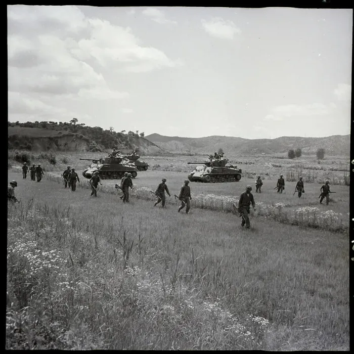 Framed Print : First Cavalry on Patrol in Korea Framed Print : First Cavalry on Patrol in Korea