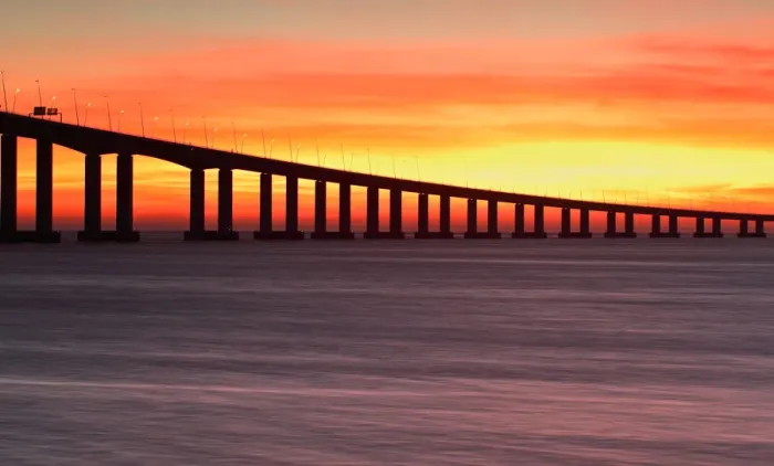 Framed Print : First Colors at Vasco da Gama bridge Framed Print : First Colors at Vasco da Gama bridge