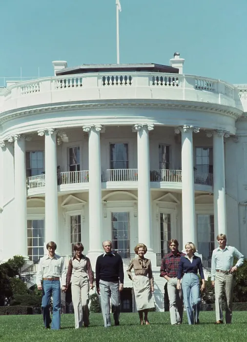 Framed Print : First Family On White House Lawn