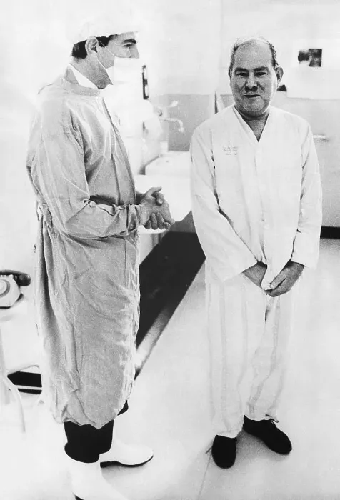 Framed Print : The First Heart Transplantee And Doctor Framed Print : The First Heart Transplantee And Doctor