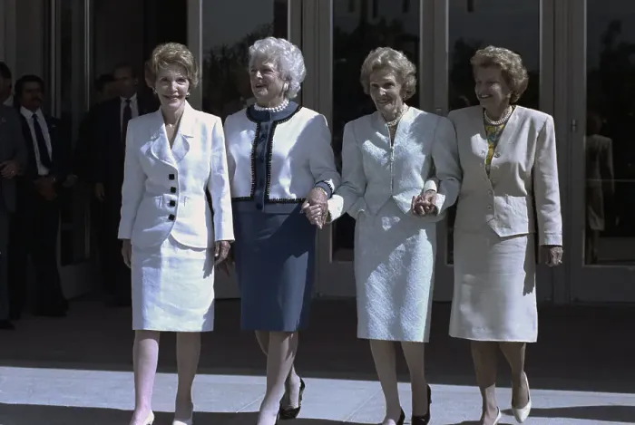 Framed Print : First Ladies Holding Hands Framed Print : First Ladies Holding Hands