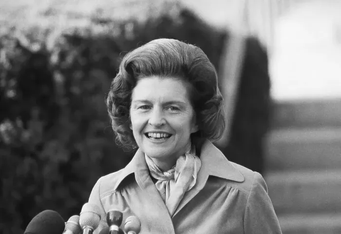 Framed Print : First Lady Betty Ford Is All Smiles Framed Print : First Lady Betty Ford Is All Smiles