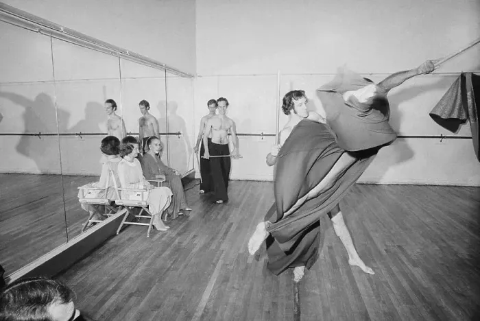 Framed Print : First Lady Betty Ford Visiting Dance Studio Framed Print : First Lady Betty Ford Visiting Dance Studio