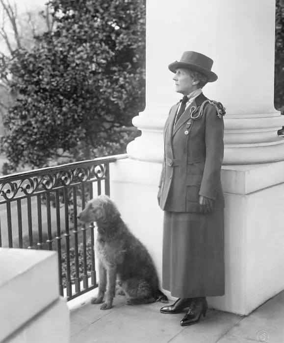 Framed Print : First Lady Florence Harding in Girl Scout Uniform Framed Print : First Lady Florence Harding in Girl Scout Uniform