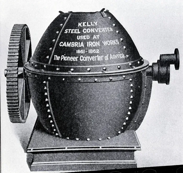 Framed Print : First Pneumatic Steel Converter; Illust Framed Print : First Pneumatic Steel Converter; Illust