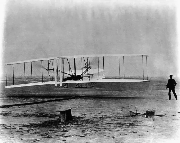 Framed Print : First Powered Flight Framed Print : First Powered Flight