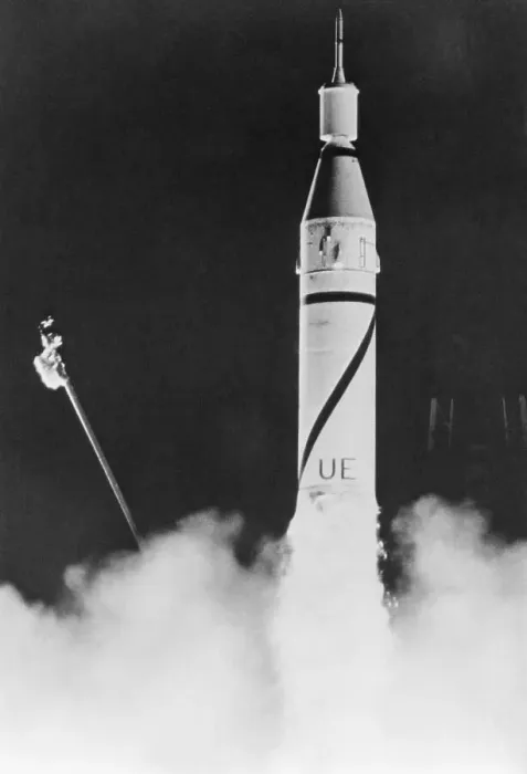 Framed Print : First US Satellite Launched Framed Print : First US Satellite Launched