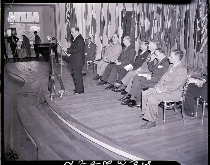 Framed Print : First Speech at the Monetary Conference
