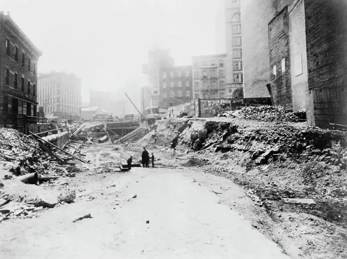 Framed Print : The First Sunway Under Construction, 1901