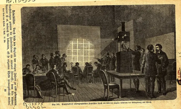 Framed Print : First Transmission Via Microfilm Framed Print : First Transmission Via Microfilm