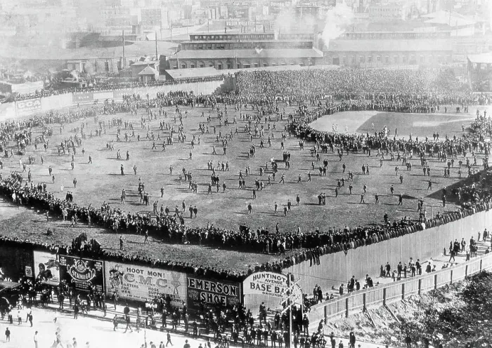 Framed Print : First World Series Game Framed Print : First World Series Game