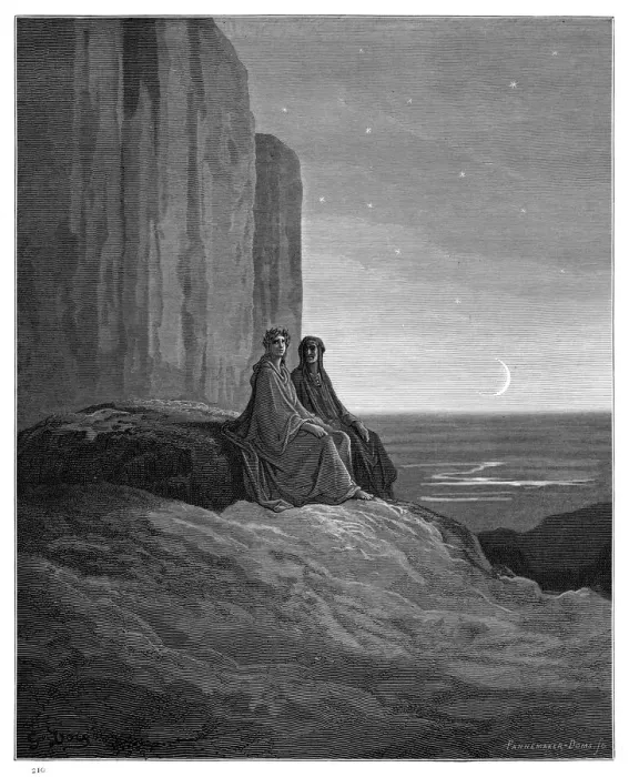 Framed Print : Firts Night in purgatory 1870 Framed Print : Firts Night in purgatory 1870