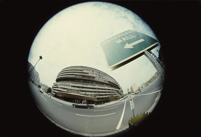 Framed Print : Fish Eye Lens View Of The Watergate Complex Framed Print : Fish Eye Lens View Of The Watergate Complex