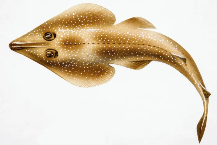 Framed Print : Fish with flat body and speckled skin Framed Print : Fish with flat body and speckled skin