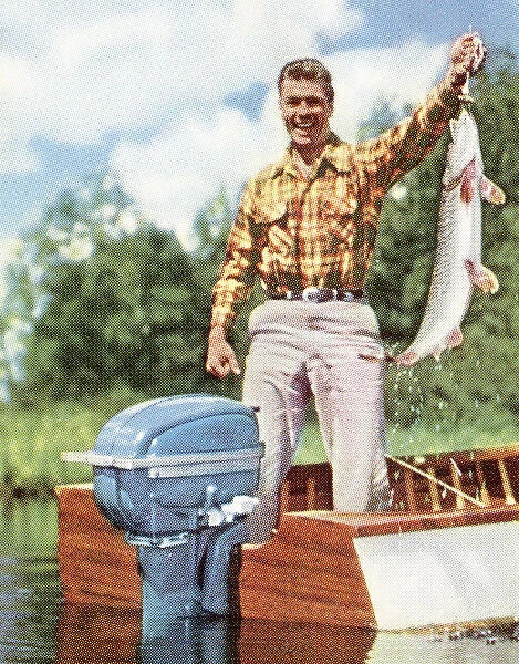 Fisherman with Large Fish