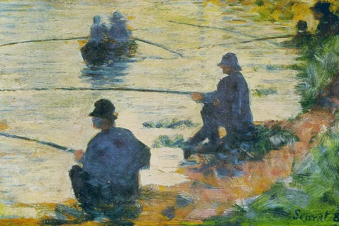 Framed Print : Fishermen. Georges-Pierre Seurat (2 December 1859 - 29 March 1891) was Framed Print : Fishermen. Georges-Pierre Seurat (2 December 1859 - 29 March 1891) was