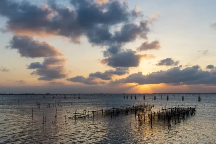 Framed Print : Fishery of the Songkla lake Framed Print : Fishery of the Songkla lake