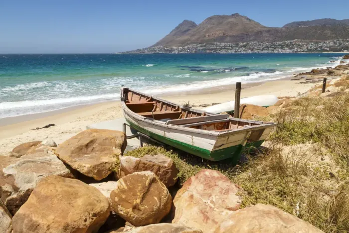 Framed Print : Fishing boat at Simonstown