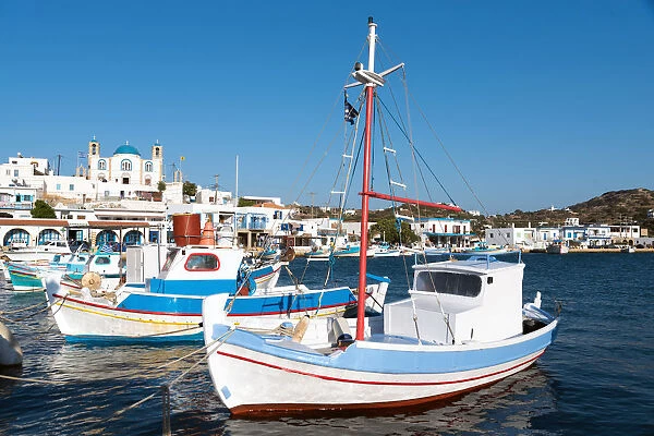 Fishing boats on the island of Lipsi, Greece