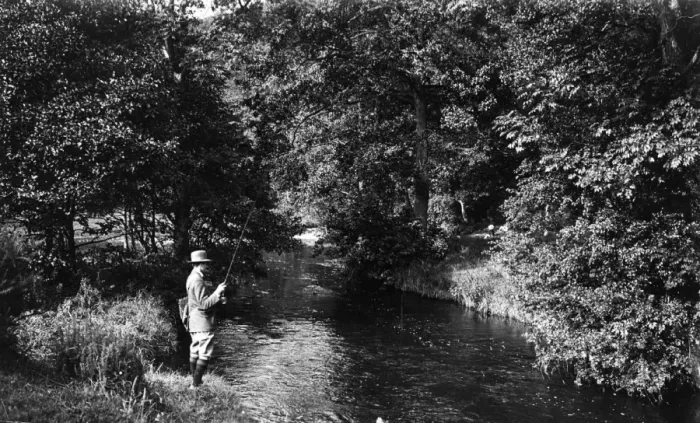 Framed Print : Fishing In River Framed Print : Fishing In River