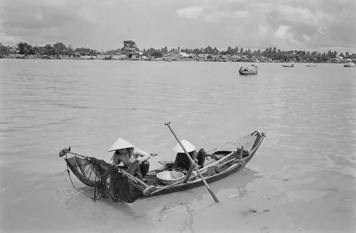 Framed Print : Fishing On The Saigon River Framed Print : Fishing On The Saigon River