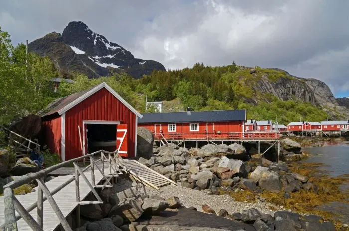 Framed Print : Fishing village Nusfjord