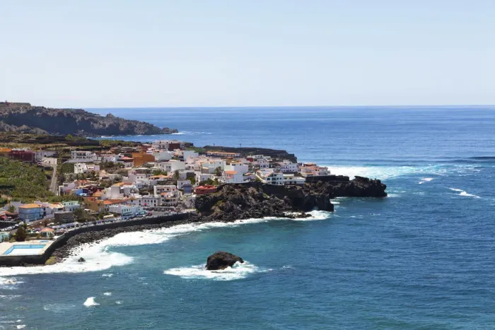 Framed Print : Fishing village of San Juan de la Rambla, Las Aguas, Santa Catalina, Los Realejos, Tenerife, Canary Islands, Spain Framed Print : Fishing village of San Juan de la Rambla, Las Aguas, Santa Catalina, Los Realejos, Tenerife, Canary Islands, Spain