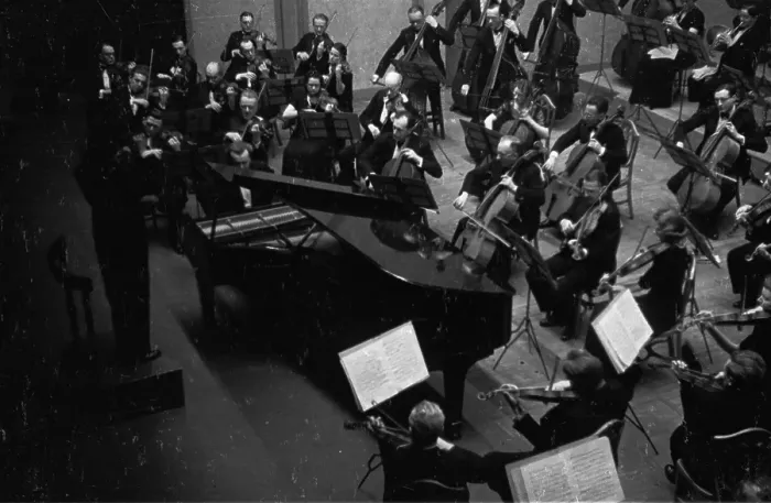 Framed Print : Fistoulari Conducting Framed Print : Fistoulari Conducting
