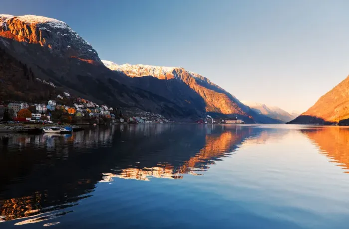 Framed Print : Fjord town Framed Print : Fjord town