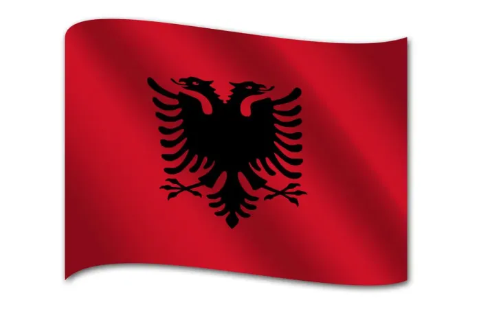 Framed Print : Flag of Albania Framed Print : Flag of Albania