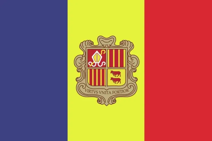 Framed Print : Flag of Andorra Framed Print : Flag of Andorra