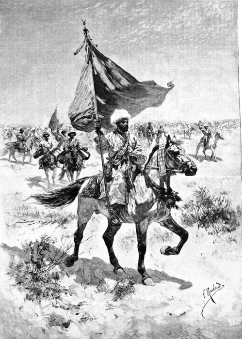 Framed Print : Flag bearer from Turkmenistan Framed Print : Flag bearer from Turkmenistan