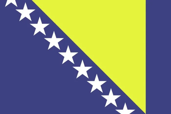 Framed Print : Flag of Bosnia and Herzegovina Framed Print : Flag of Bosnia and Herzegovina